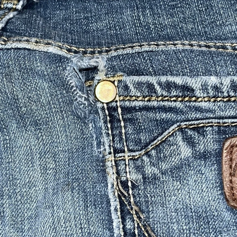 Wrangler Retro Slim Boot Jeans Denim Cowboy Western 33x36 Hole @Right Hip Pocket